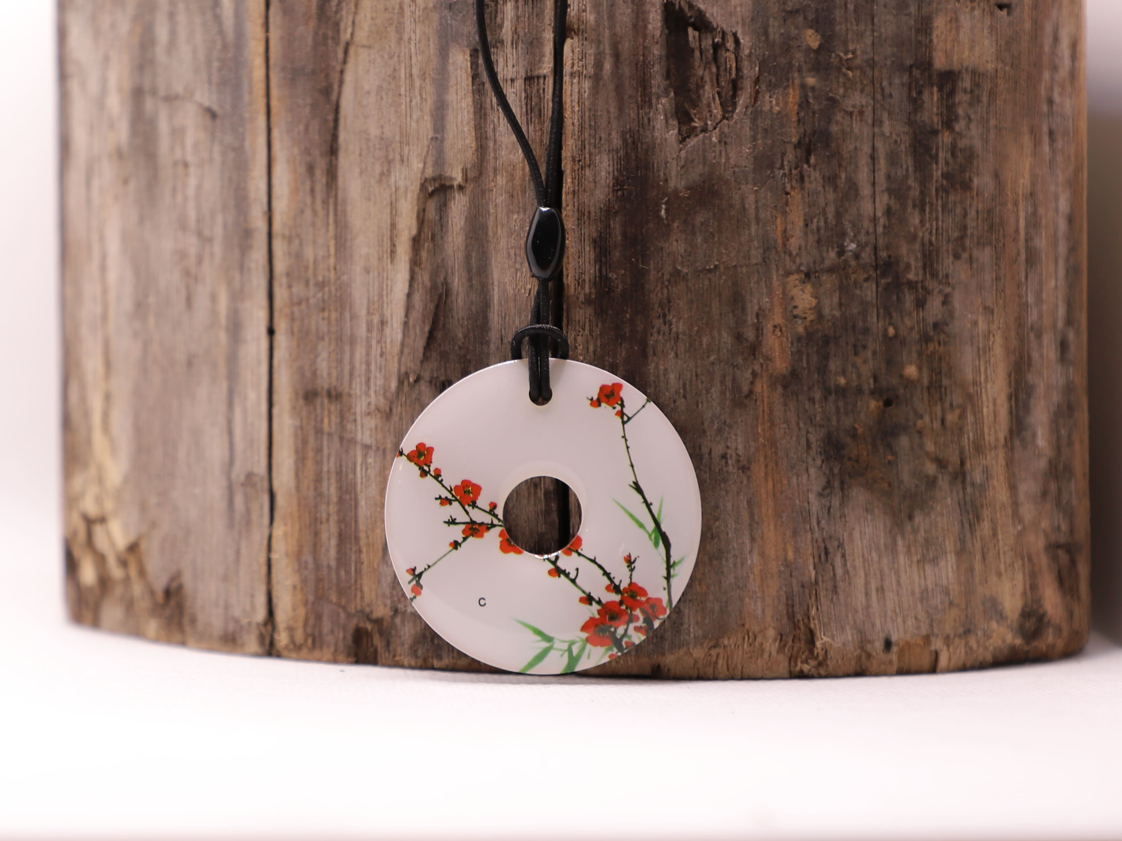 Porte clé NFC RFID 14443 - Motif floral